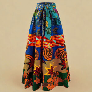 Ankara Floral Skirt
