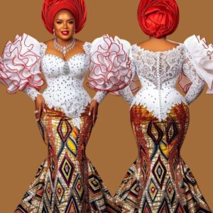 Sleycrafts Puffed hand Mermaid dress available for any occasion